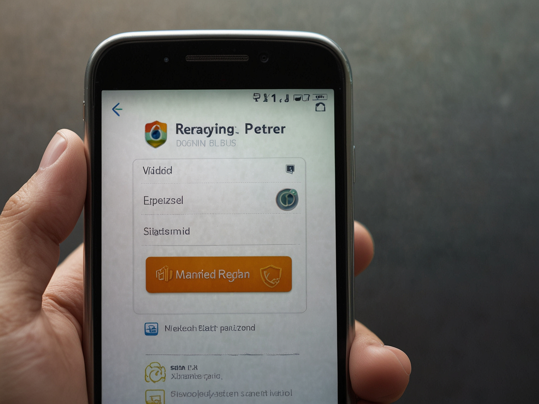 Acceso seguro en dispositivo móvil con candado